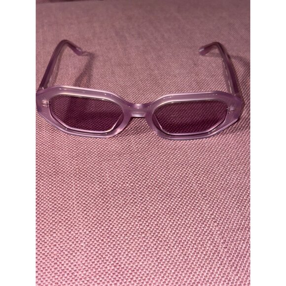 THE ATTICO X Linda Farrow Irene Sunglasses in Pink Silver With Case Womens - Picture 7 of 15